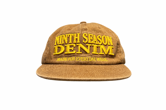Brown Denim Cap